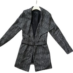 Banana Republic Chevron Belted Wrap Coat